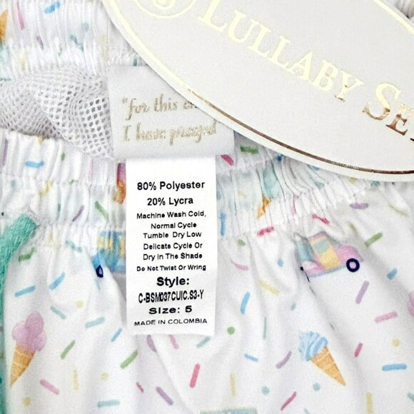 Lullaby Set Size 5 Stewart Swim Trunks Ice Cream Print - Picture 3 of 3